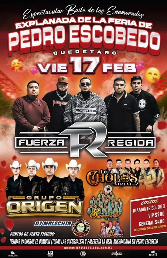 Fuerza Regida en Pedro Escobedo, Querétaro, Febrero 2023 Fuerza Regida en Pedro Escobedo, Querétaro, Febrero 2023