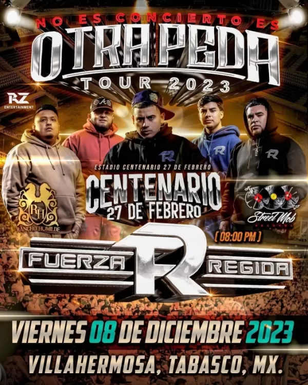 Fuerza Regida en Villahermosa, Tabasco, Diciembre 2023