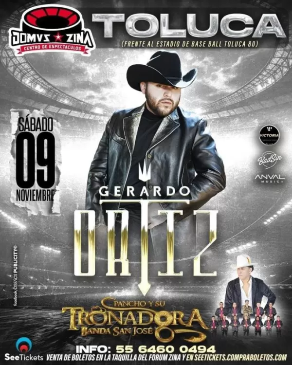 Gerardo Ortiz en Zinacantepec, Edomex, Noviembre 2024