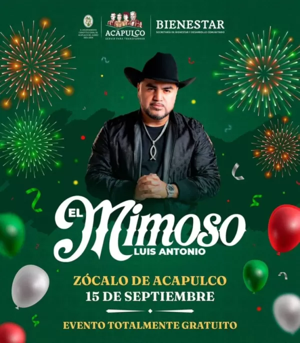 Grito de Independencia 2023 en Acapulco, Guerrero