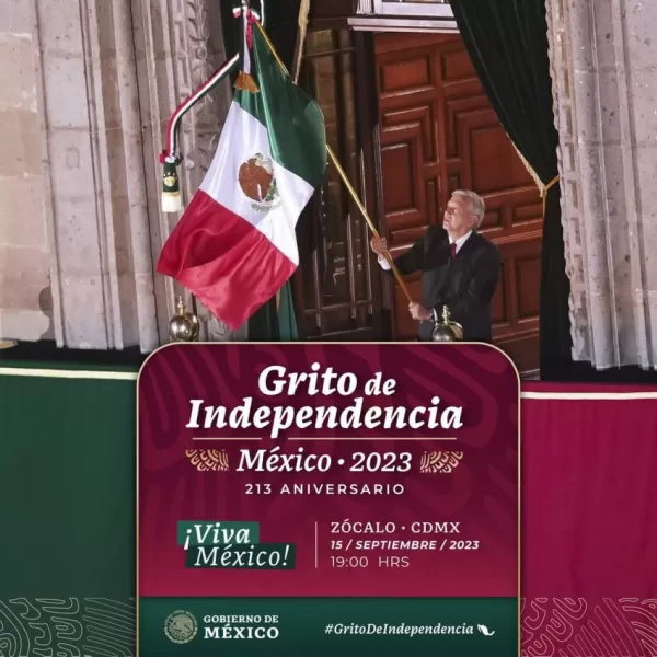 Grito de Independencia 2023 en el Zócalo de la Ciudad de México