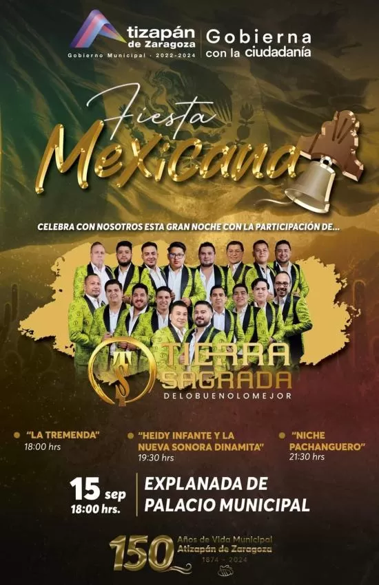 Grito de Independencia 2024 en Atizapán, Edomex
