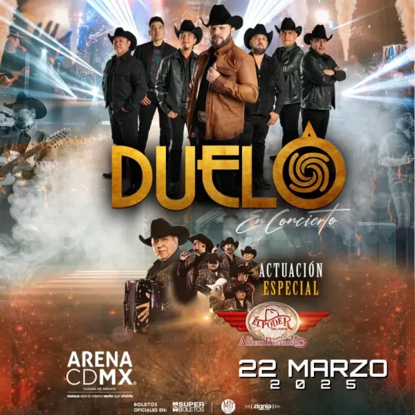 Grupo Duelo en la arena CDMX, Marzo 2025