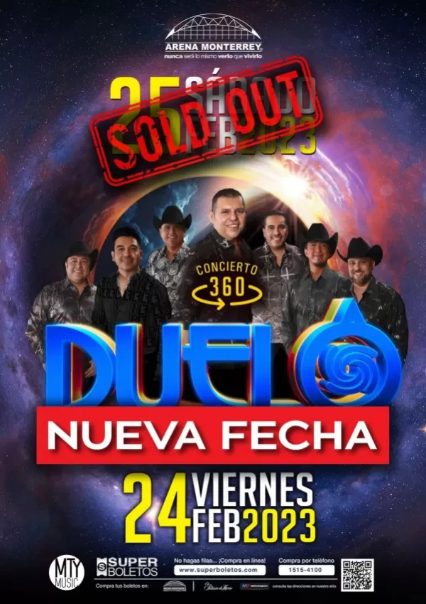 Grupo Duelo en la Arena Monterrey, Febrero 2023 Grupo Duelo en la Arena Monterrey, Febrero 2023