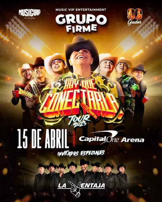 Grupo Firme en el Capital One Arena, Washington, DC, Abril 2023 Grupo Firme en el Capital One Arena, Washington, DC, Abril 2023