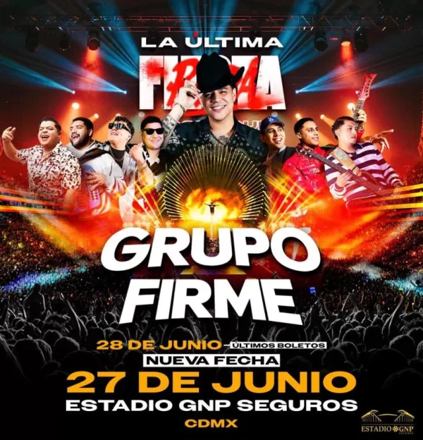 Grupo Firme en el Estadio GNP Seguros CDMX, Junio 2025