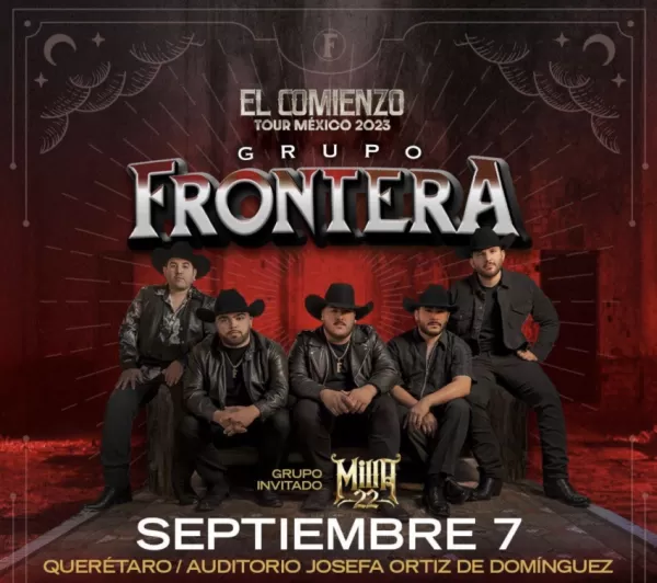 Grupo Frontera en el Auditorio Josefa Ortiz, Querétaro, Septiembre 2023 Grupo Frontera en el Auditorio Josefa Ortiz, Querétaro, Septiembre 2023