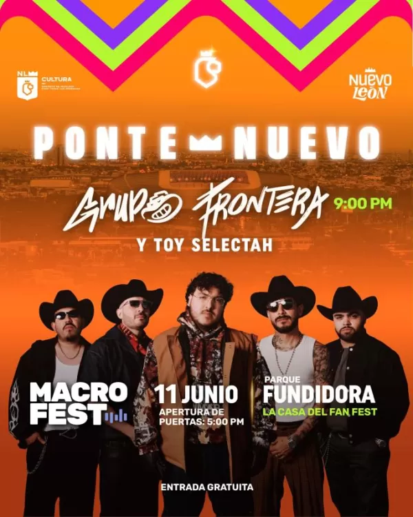Grupo Frontera en el Macro Fest Parque Fundidora