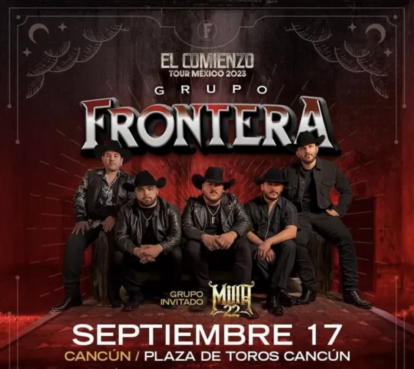 Grupo Frontera en la Plaza de Toros Cancún, Quintana Roo, Septiembre 2023 Grupo Frontera en la Plaza de Toros Cancún, Quintana Roo, Septiembre 2023