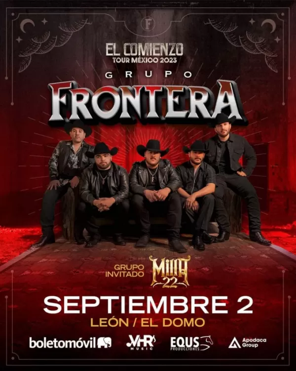 Grupo Frontera en León, Guanajuato, Septiembre 2023 Grupo Frontera en León, Guanajuato, Septiembre 2023