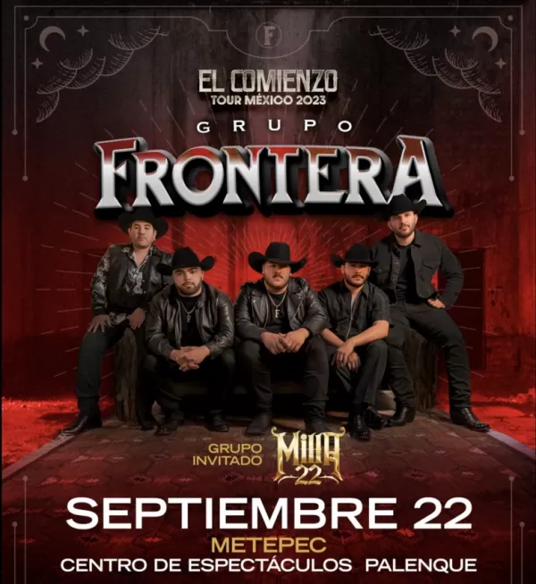 Grupo Frontera en Metepec, Estado de México, Septiembre 2023 Grupo Frontera en Metepec, Estado de México, Septiembre 2023