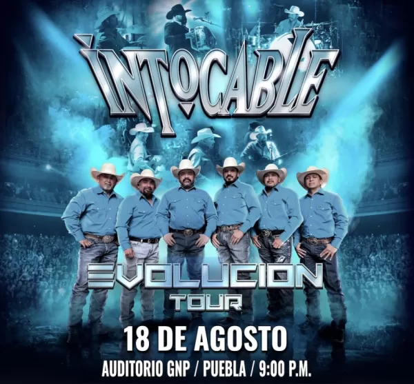 Grupo Intocable en el Auditorio GNP de Puebla, Agosto 2023 Grupo Intocable en el Auditorio GNP de Puebla, Agosto 2023
