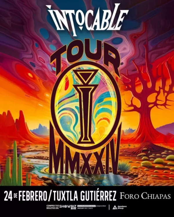 Grupo Intocable en el Foro Chiapas de Tuxtla Gutiérrez, Febrero 2024