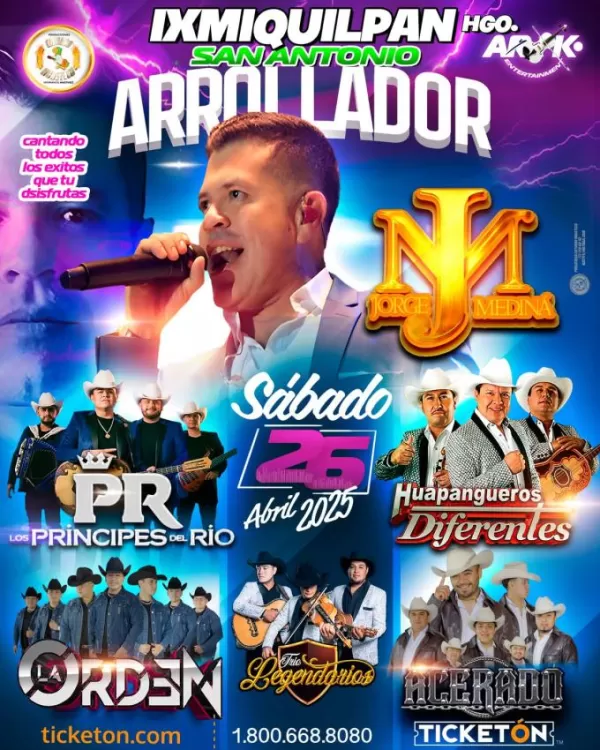 Jorge Medina en Ixmiquilpan Hidalgo, Abril 2025