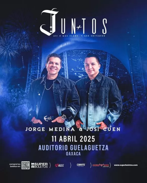Jorge Medina y Josi Cuen en el Auditorio Guelaguetza, Oaxaca, Abril 2025
