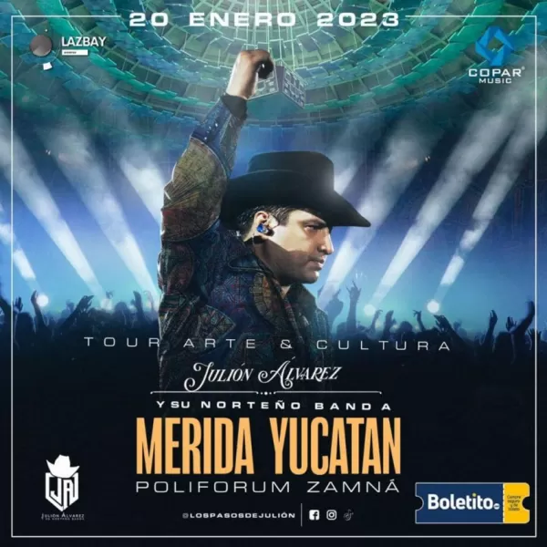 Julión Álvarez en Mérida, Yucatán, Enero 2023 Julión Álvarez en Mérida, Yucatán, Enero 2023