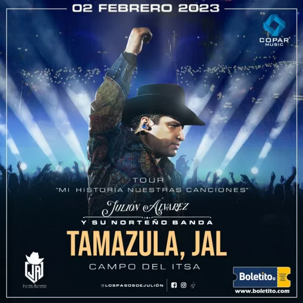 Julión Álvarez en Tamazula, Jalisco, Febrero 2023 Julión Álvarez en Tamazula, Jalisco, Febrero 2023