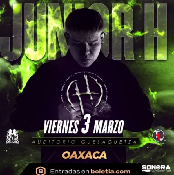 Junior H en el Auditorio Guelaguetza de Oaxaca, Marzo 2023