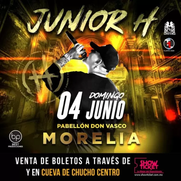 Junior H en Pabellón Don Vasco, Morelia, Michoacán, Junio 2023 Junior H en Pabellón Don Vasco, Morelia, Michoacán, Junio 2023