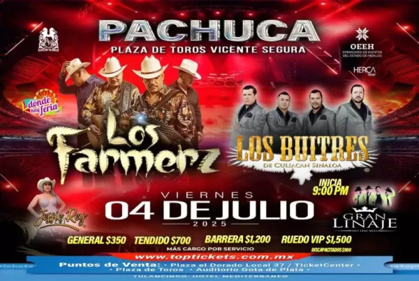 Los Farmerz en Pachuca, Hidalgo, Julio 2025