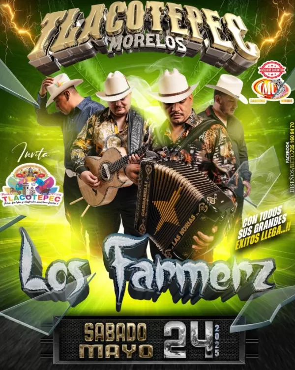 Los Farmerz en Tlacotepec, Morelos, Mayo 2025