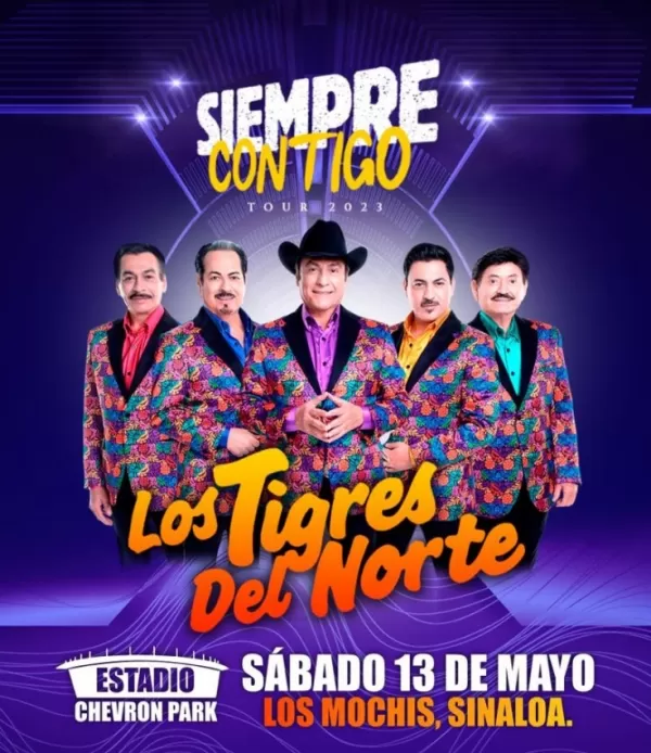 Los Tigres del Norte en Los Mochis, Sinaloa, Mayo 2023