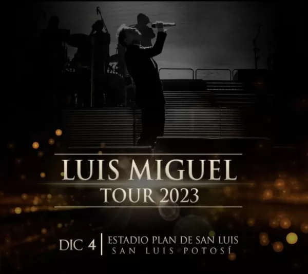 Luis Miguel en San Luis Potosí, SLP, Diciembre 2023
