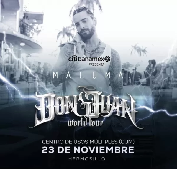 Maluma en Hermosillo, Sonora, Noviembre 2023