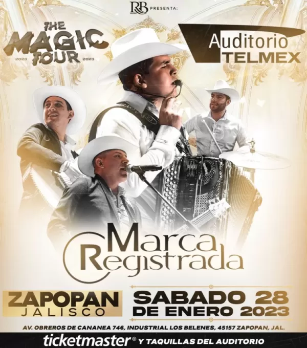 Marca Registrada en el Auditorio Telmex Guadalajara, Enero 2023