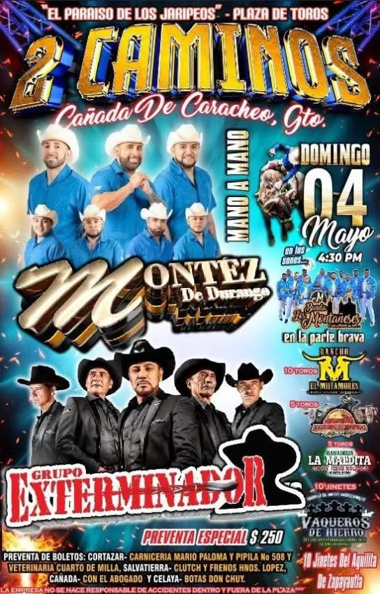 Montéz de Durango en Cañada de Caracheo, Guanajuato, Mayo 2025
