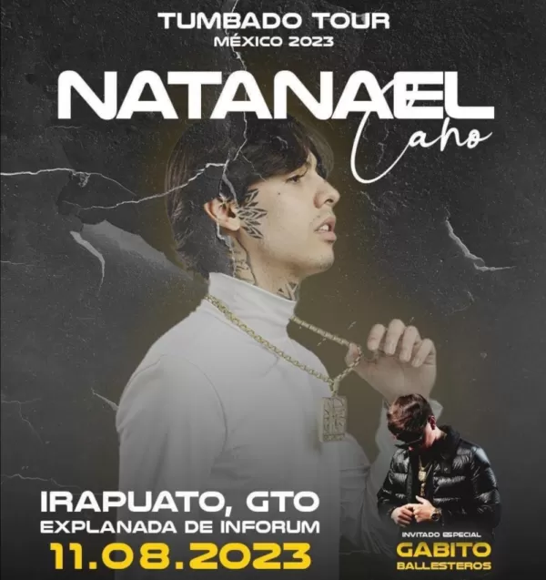 Natanael Cano en Irapuato, Guanajuato, Agosto 2023