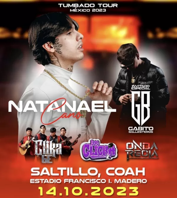 Natanael Cano en Saltillo, Coahuila, Octubre 2023