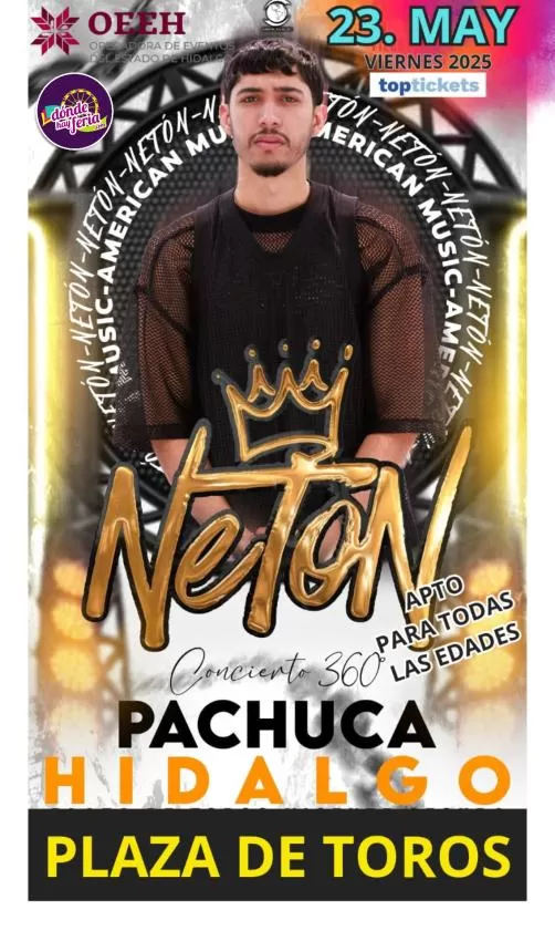 Neton Vega en Pachuca, Hidalgo, Mayo 2025