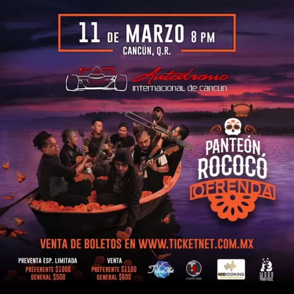 Panteón Rococó en Cancún, Quintana Roo, Marzo 2023 Panteón Rococó en Cancún, Quintana Roo, Marzo 2023