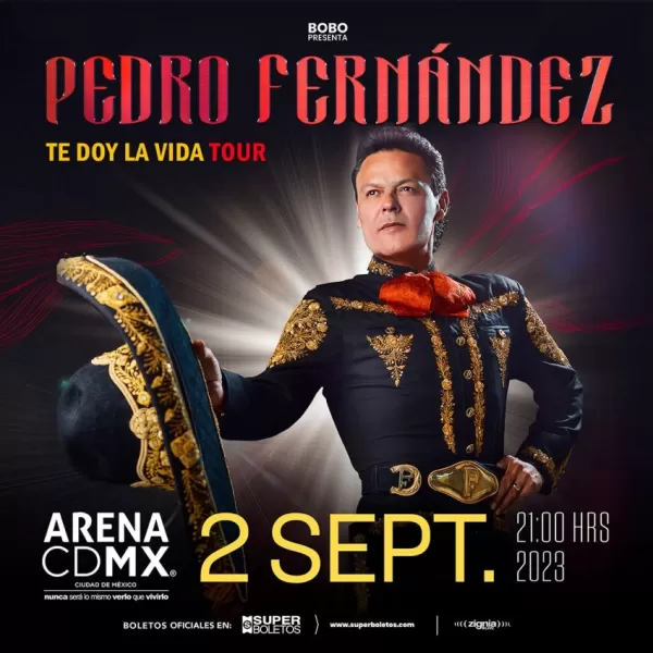 Pedro Fernández en la Arena CDMX, Septiembre 2023