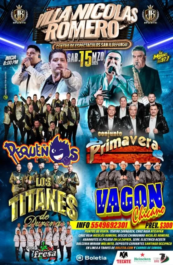 Pequeños Musical y Conjunto Primavera en Villa Nicolás Romero, Marzo 2025