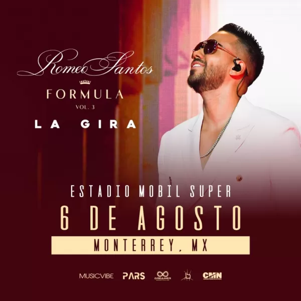 Romeo Santos en el Estadio Sultanes, Monterrey, NL, Agosto 2023 Romeo Santos en el Estadio Sultanes, Monterrey, NL, Agosto 2023