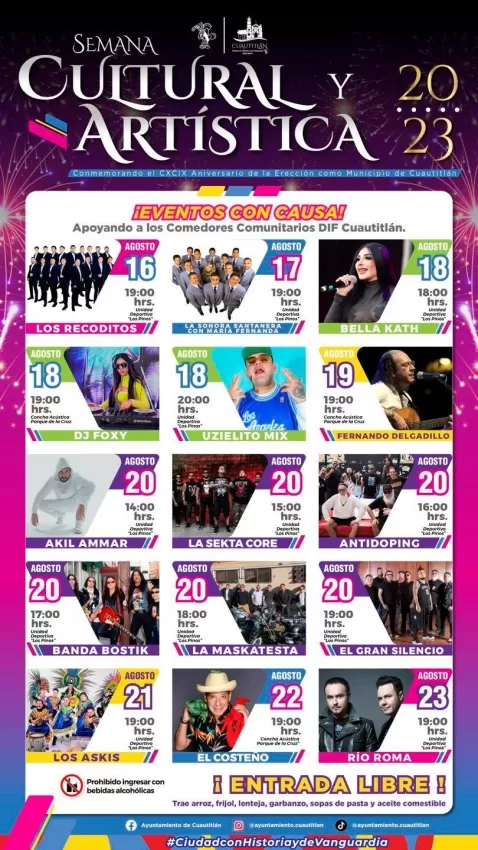 Semana Cultural y Artística Cuautitlán 2023