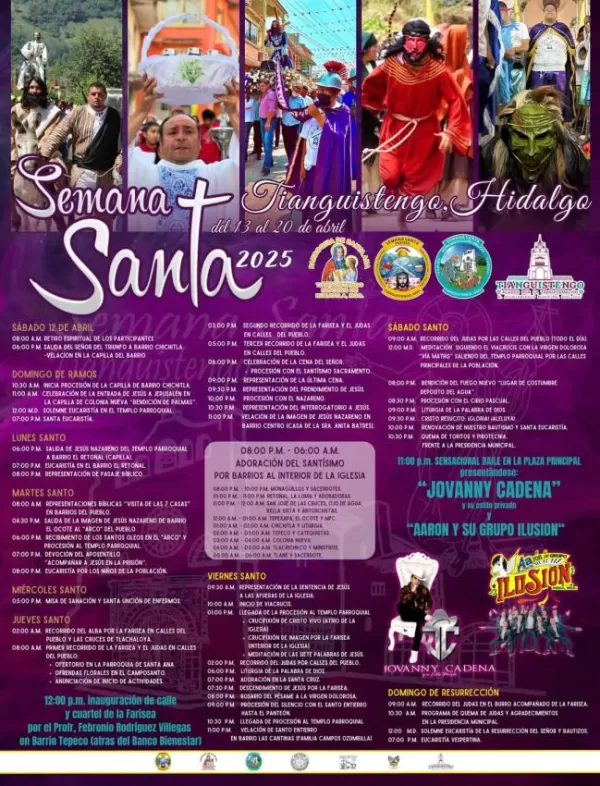 Semana Santa 2025 en Tianguistengo 