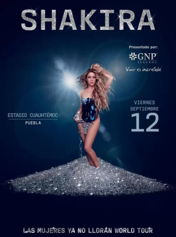 Shakira en el Estadio Cuauhtémoc, Puebla, Septiembre 2025