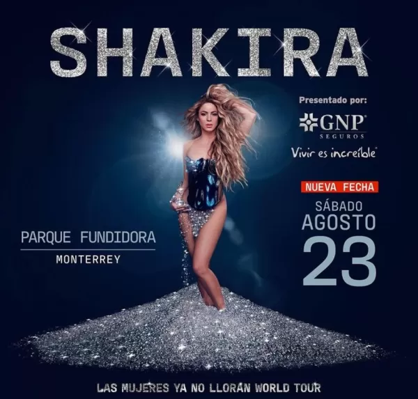 Shakira en el Parque Fundidora de Monterrey, Agosto 2025
