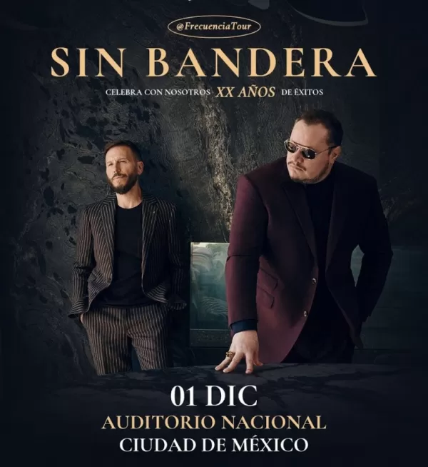 Sin Bandera en el Auditorio Nacional, CDMX, Diciembre 2023 Sin Bandera en el Auditorio Nacional, CDMX, Diciembre 2023
