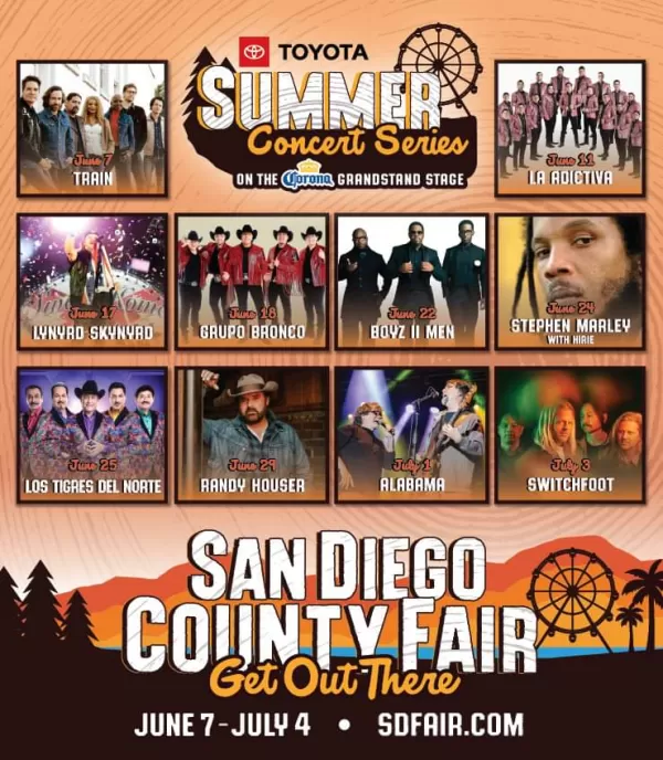 Summer Concert Series, San Diego County Fair 2023 Summer Concert Series, San Diego County Fair 2023