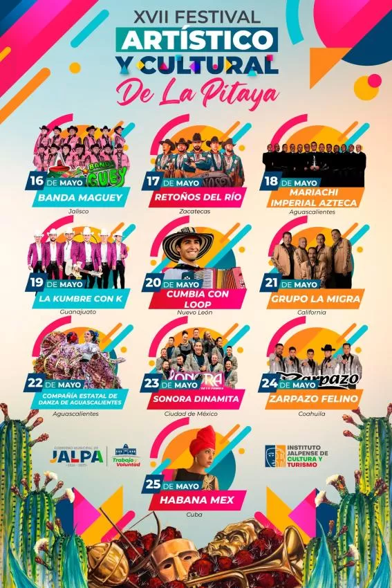 XVII Festival Artístico y Cultural de la Pitaya Jalpa 2025