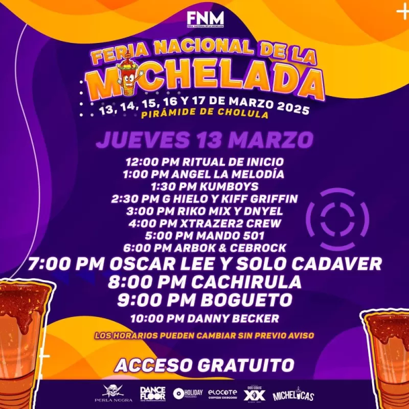 Feria Nacional de la Michelada Cholula 2025