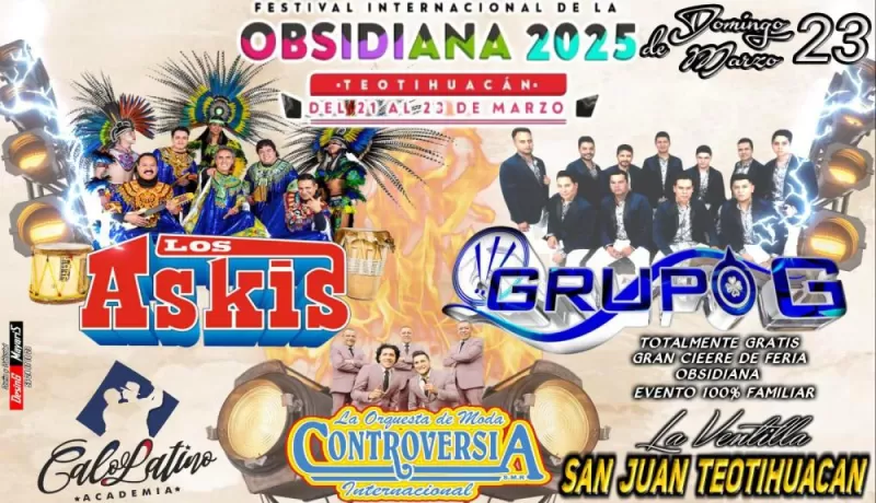Festival Internacional de la Obsidiana Teotihuacan 2025
