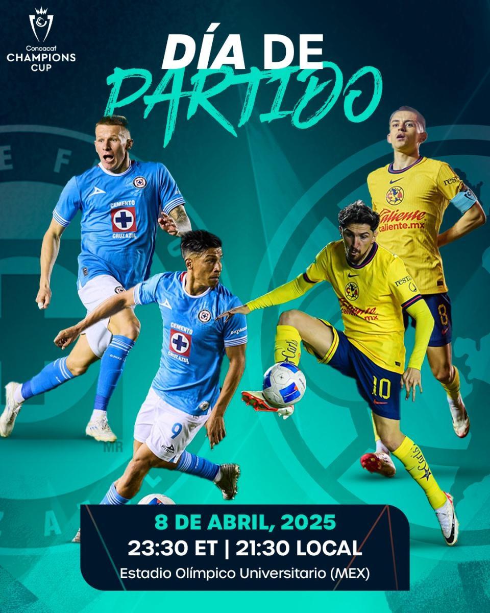 Cruz Azul vs América: ¿Cuándo y dónde ver el duelo de Cuartos de Final Vuelta de la Concachampions? Cruz Azul vs América: ¿Cuándo y dónde ver el duelo de Cuartos de Final Vuelta de la Concachampions?
