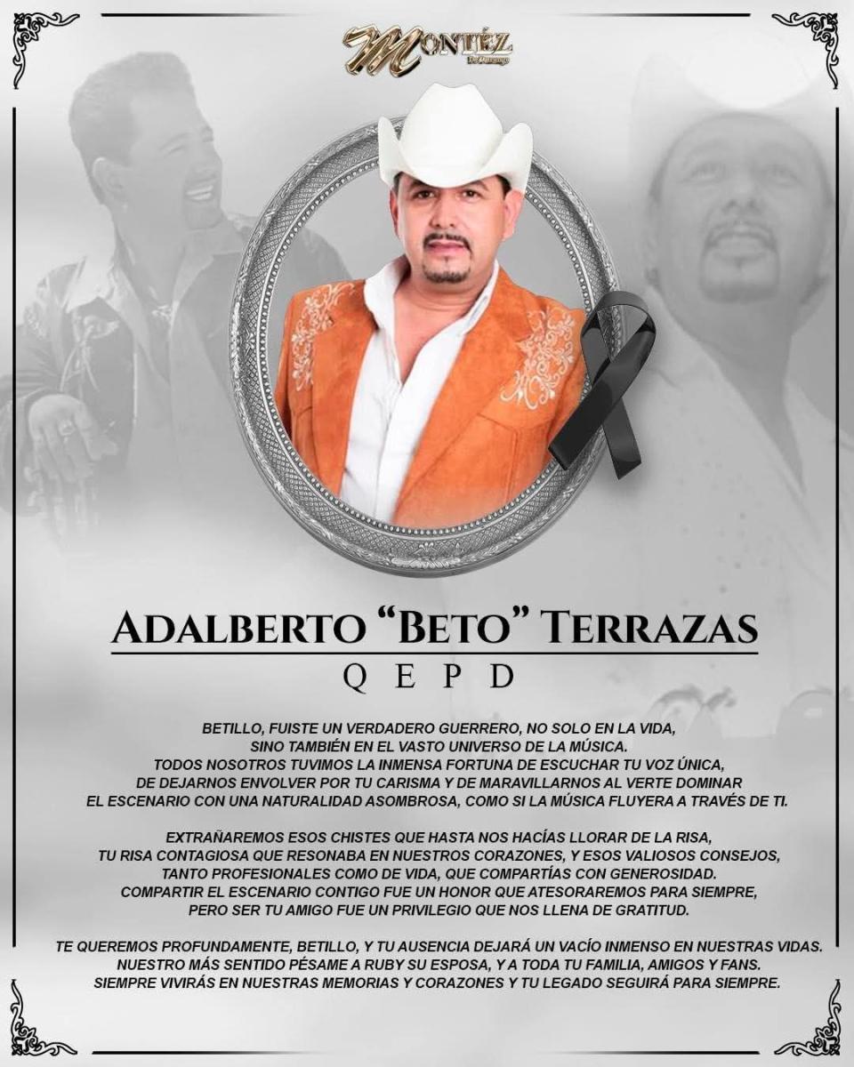 Fallece Beto Terrazas, pionero y exponente del Pasito Duranguense 