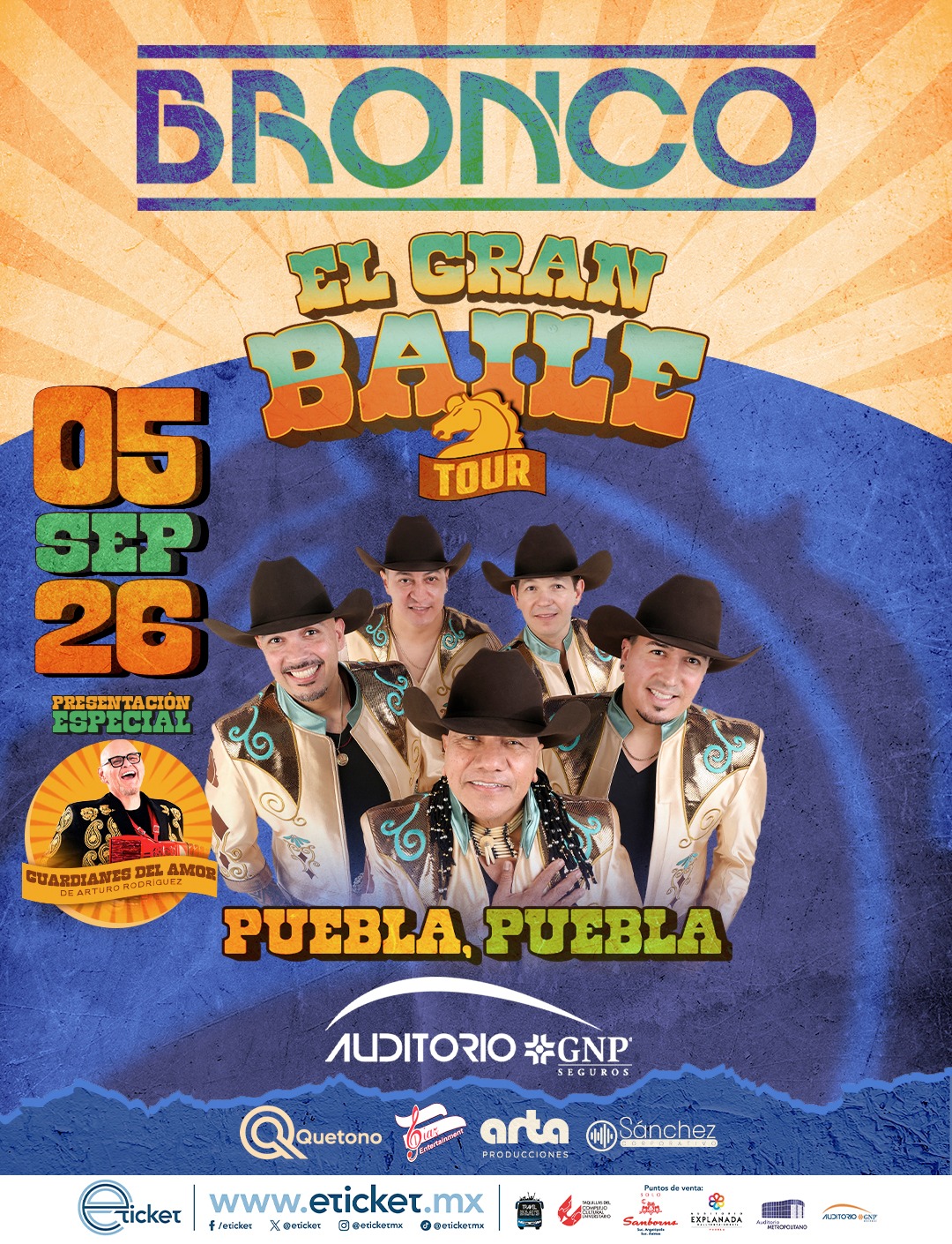 Grupo Bronco Auditorio GNP Seguros Puebla 2026