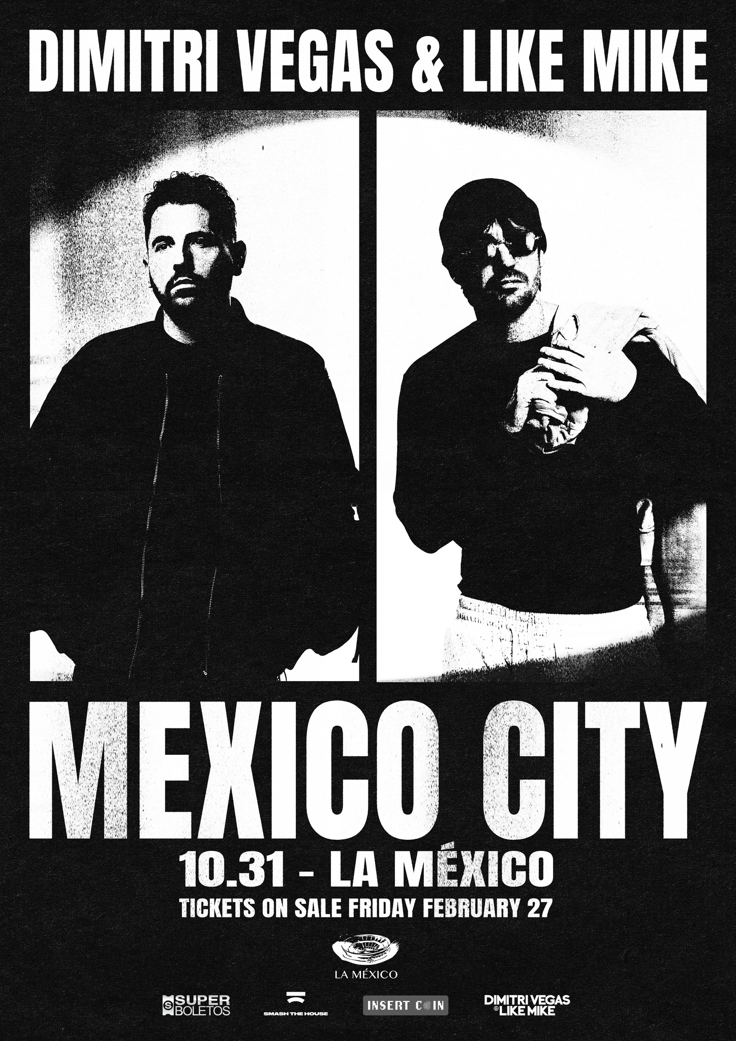 Dimitri Vegas Like Mike Plaza Mexico 31 octubre 2026